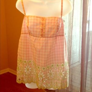 Lilly Pulitzer NWT azalea top gingham